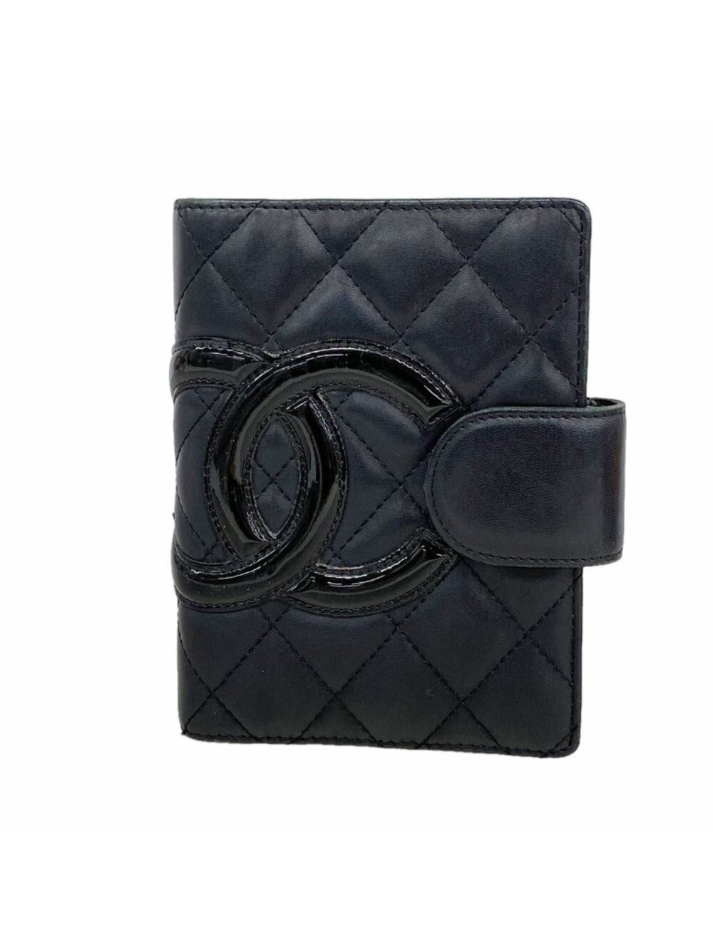 Chanel Agenda Cover Cambon Lambskin Black Silver